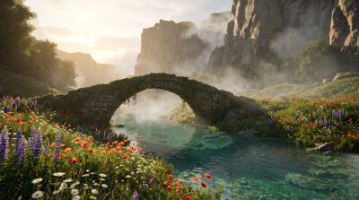 Forgotten Stone Bridge Wallpaper